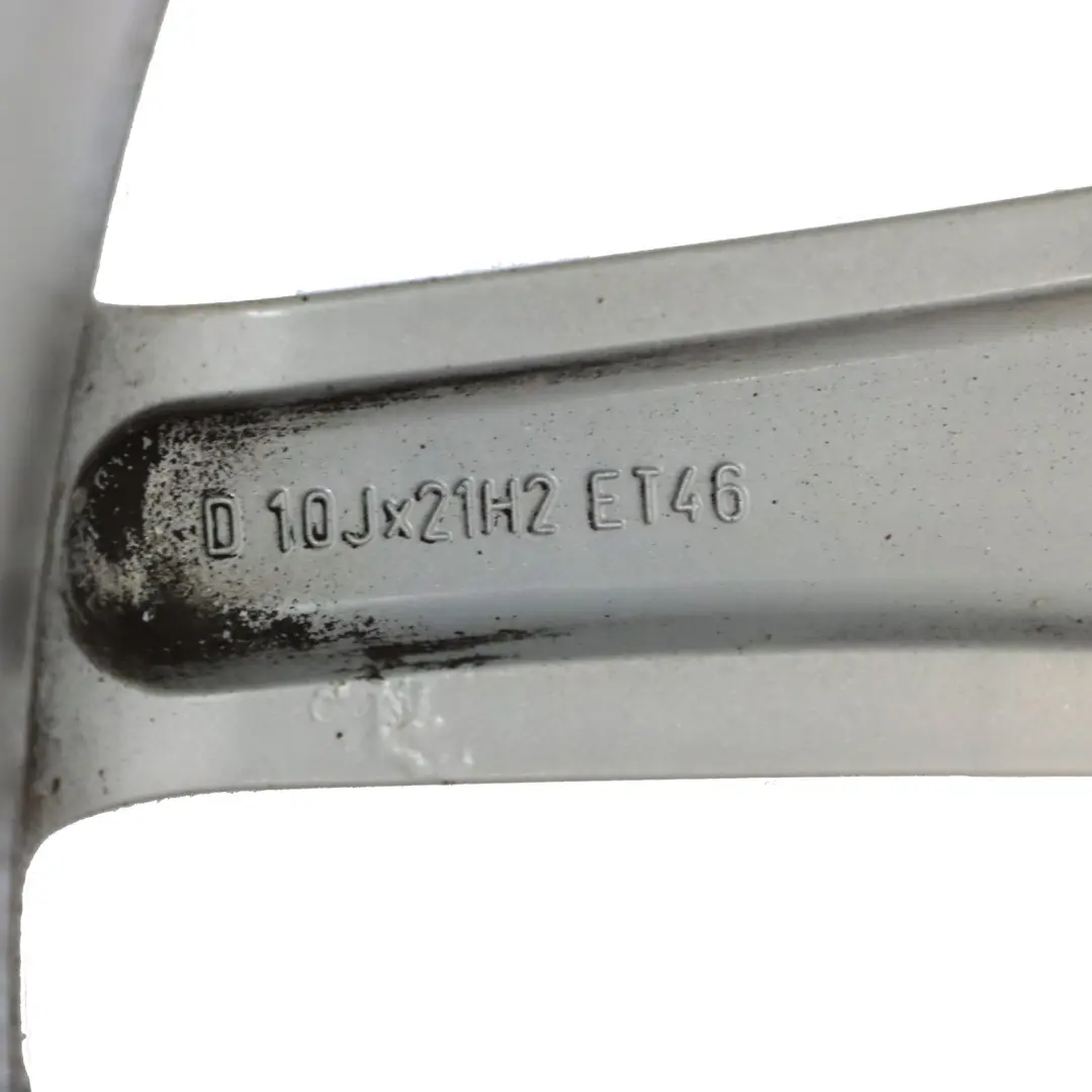 Alloy Wheel Rim 21" Star Spoke 10J ET:46 to Mercedes ML W166 AMG Silver with Part number A1664012502 Mercedes ML W166 AMG Silver Alloy Wheel Rim 21" Star Spoke 10J ET:46 - SKU A1664012502-3 - Part number A1664012502