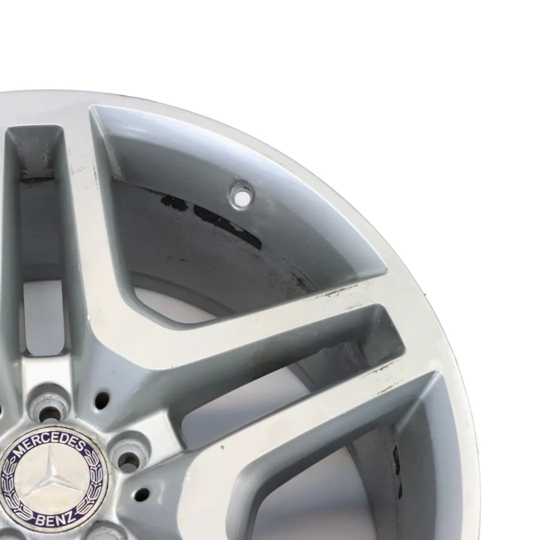 Alloy Wheel Rim 21" Star Spoke 10J ET:46 to Mercedes ML W166 AMG Silver with Part number A1664012502 Mercedes ML W166 AMG Silver Alloy Wheel Rim 21" Star Spoke 10J ET:46 - SKU A1664012502-3 - Part number A1664012502
