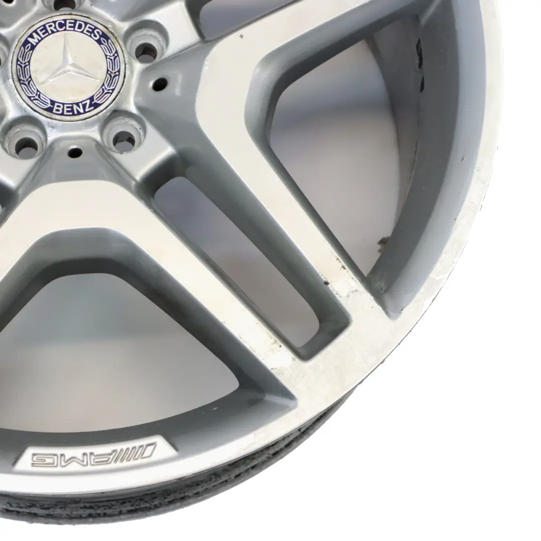Alloy Wheel Rim 21" Star Spoke 10J ET:46 to Mercedes ML W166 AMG Silver with Part number A1664012502 Mercedes ML W166 AMG Silver Alloy Wheel Rim 21" Star Spoke 10J ET:46 - SKU A1664012502-3 - Part number A1664012502