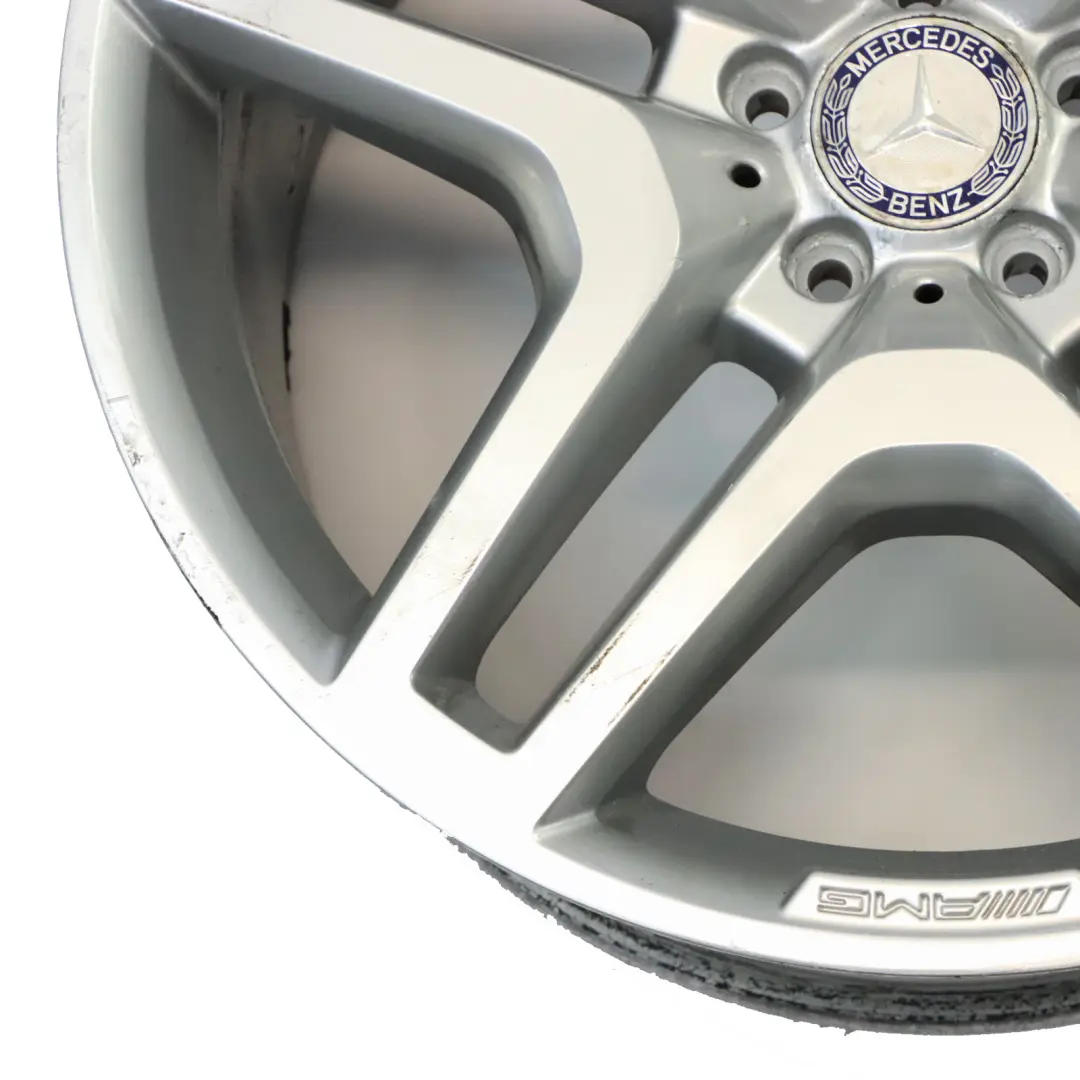 Alloy Wheel Rim 21" Star Spoke 10J ET:46 to Mercedes ML W166 AMG Silver with Part number A1664012502 Mercedes ML W166 AMG Silver Alloy Wheel Rim 21" Star Spoke 10J ET:46 - SKU A1664012502-3 - Part number A1664012502