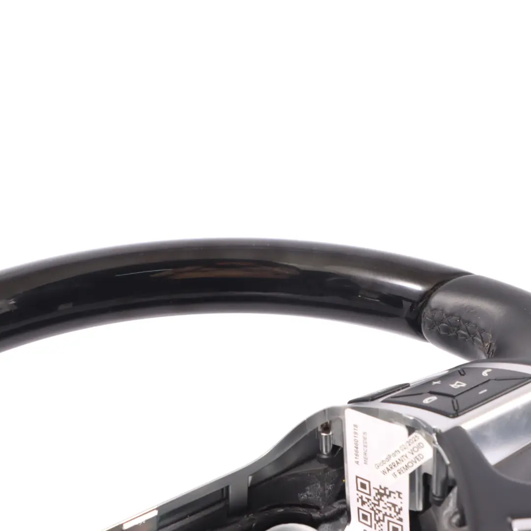 Steering Wheel Mercedes W166 W463 Leather Piano Black Designo Paddle Shift to with Part number A1664601918 Steering Wheel Mercedes W166 W463 Leather Piano Black Designo Paddle Shift - SKU A1664601918 - Part number A1664601918