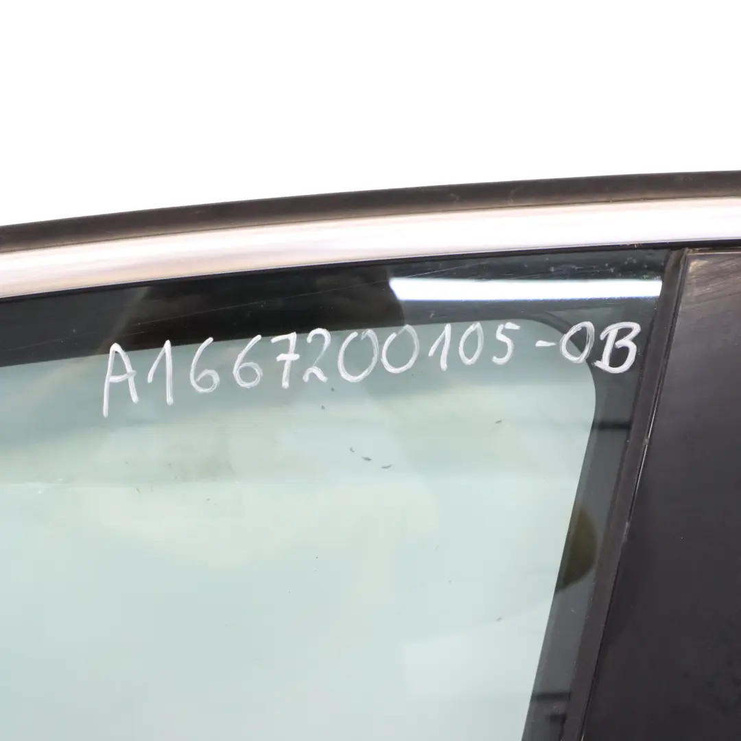 Mercedes ML W166 Door Front Left N/S Obsidian Black Metallic - 197 - SKU A1667200105-OB - Part number A1667200105