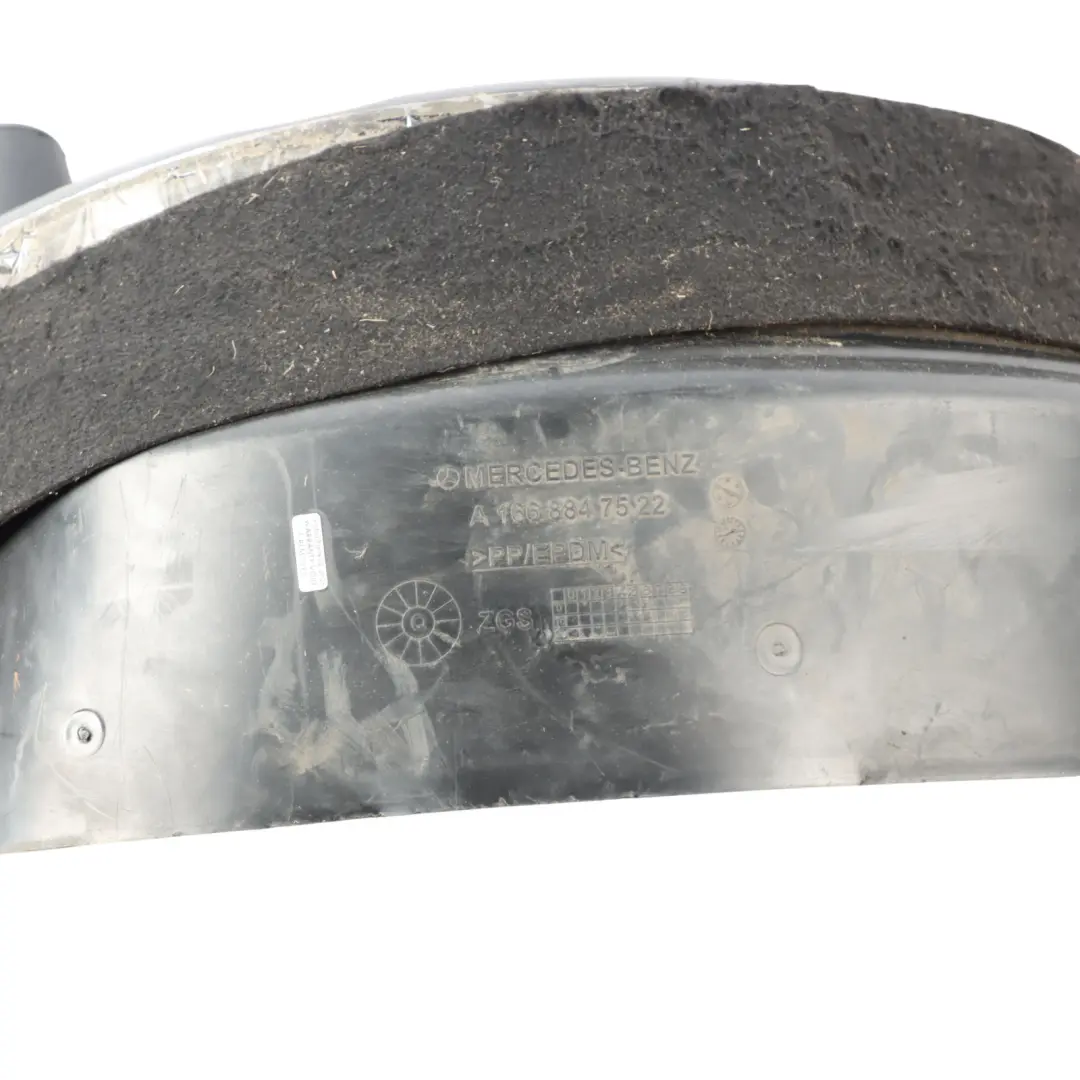 Arch Housing Rear Right O/S Wheel Mud Cover to Mercedes X166 Wheel with Part number A1668847522 Mercedes X166 Wheel Arch Housing Rear Right O/S Wheel Mud Cover - SKU A1668847522 - Part number A1668847522