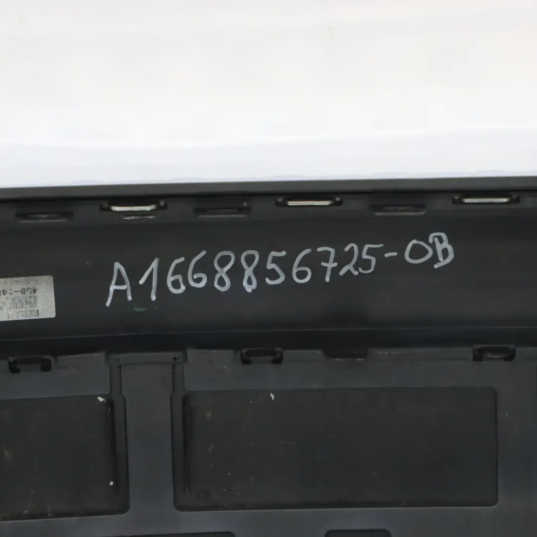 Mercedes X166 Bumper Rear Trim Panel Covering AMG Obsidian Black Metallic - 197 - SKU A1668856725-OB - Part number A1668856725