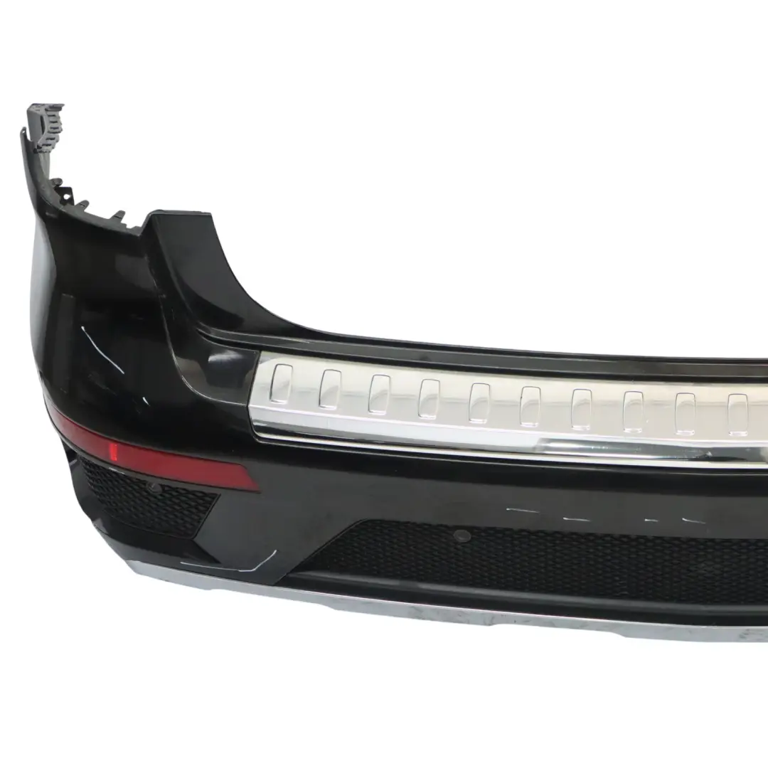 Mercedes X166 Bumper Rear Trim Panel Covering AMG Obsidian Black Metallic - 197 - SKU A1668856725-OB - Part number A1668856725