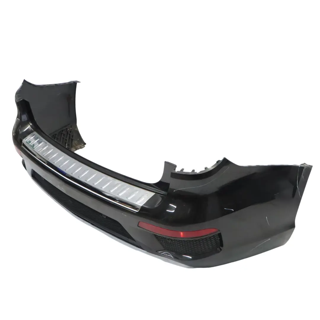 Mercedes X166 Bumper Rear Trim Panel Covering AMG Obsidian Black Metallic - 197 - SKU A1668856725-OB - Part number A1668856725