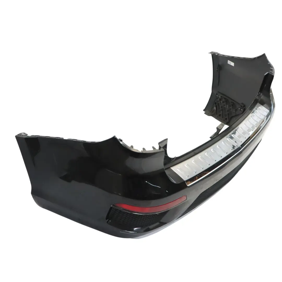 Mercedes X166 Bumper Rear Trim Panel Covering AMG Obsidian Black Metallic - 197 - SKU A1668856725-OB - Part number A1668856725