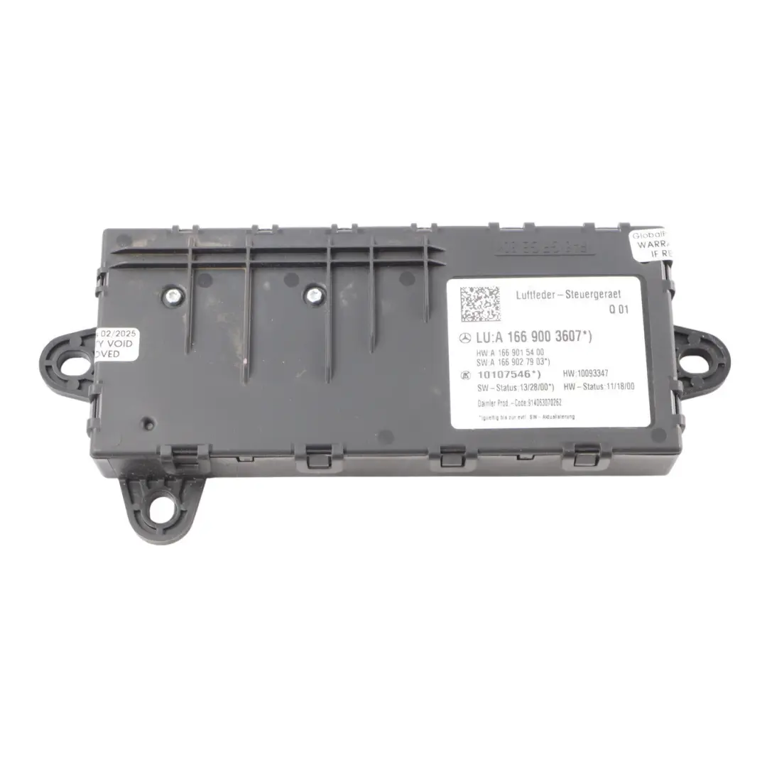 Suspension Control Unit Module to Mercedes X166 Air with Part number A1669003607 Mercedes X166 Air Suspension Control Unit Module - SKU A1669003607 - Part number A1669003607