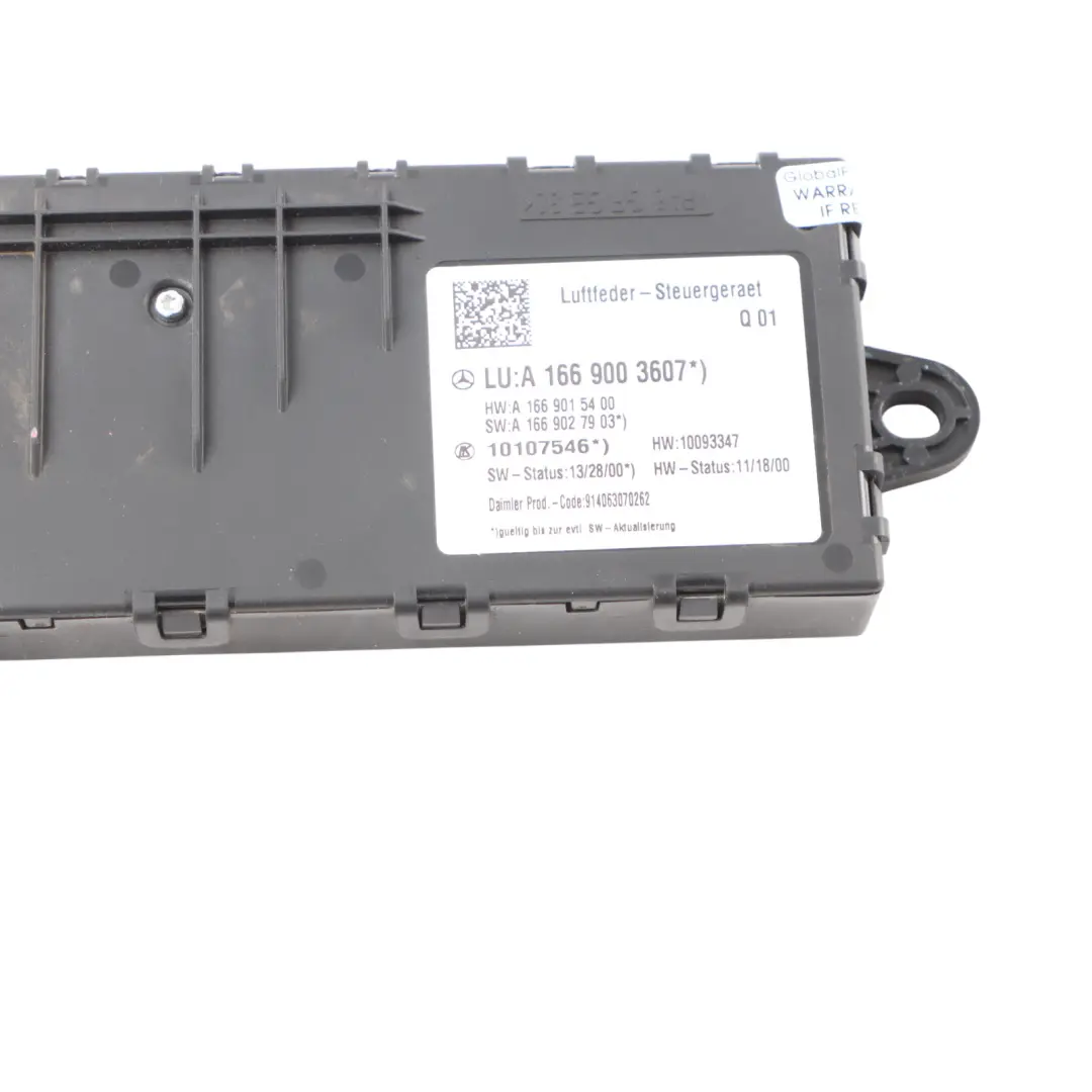 Suspension Control Unit Module to Mercedes X166 Air with Part number A1669003607 Mercedes X166 Air Suspension Control Unit Module - SKU A1669003607 - Part number A1669003607
