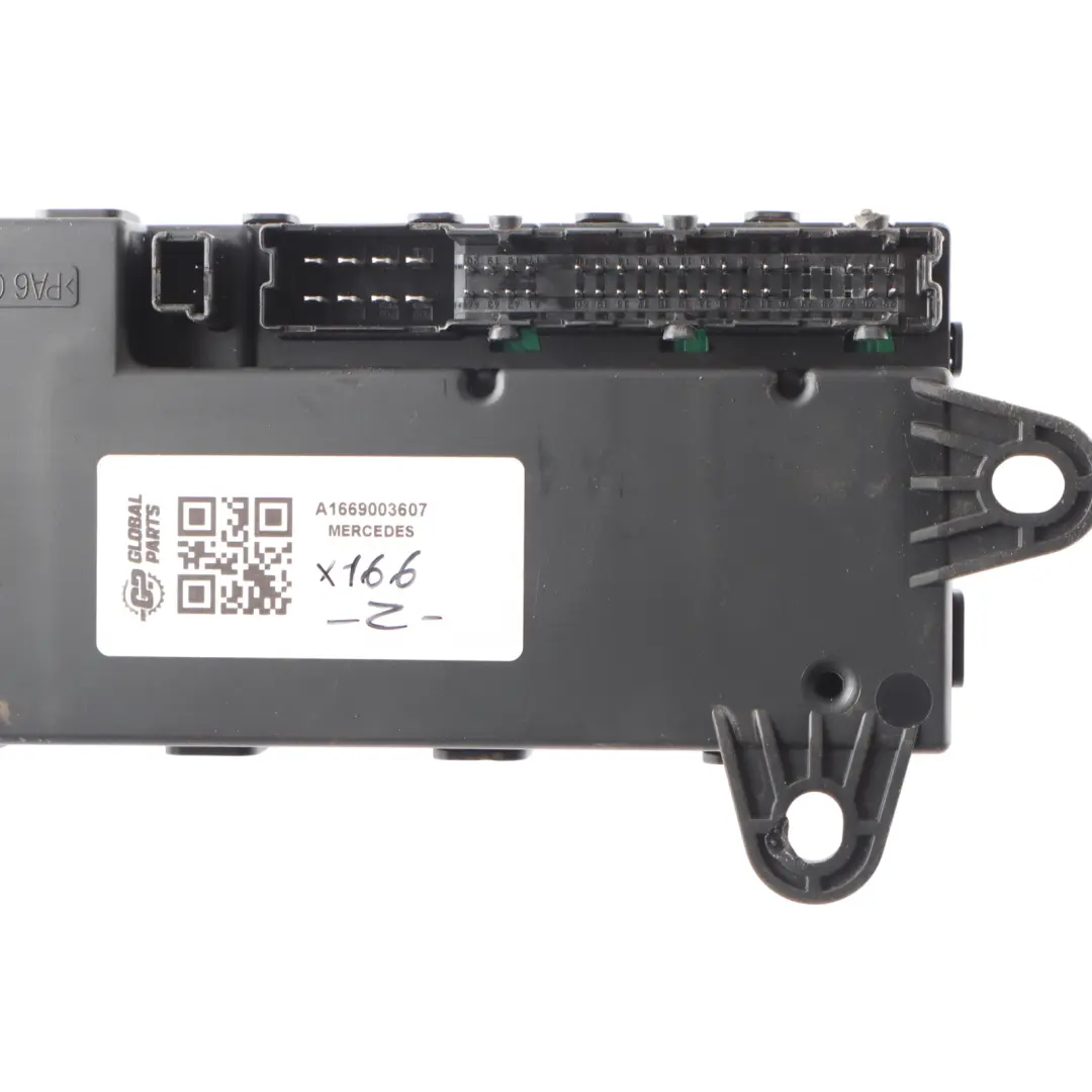Suspension Control Unit Module to Mercedes X166 Air with Part number A1669003607 Mercedes X166 Air Suspension Control Unit Module - SKU A1669003607 - Part number A1669003607