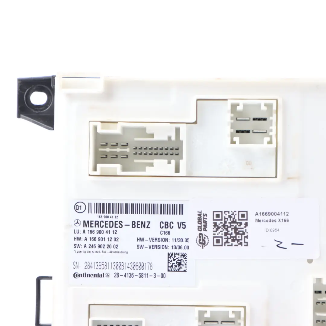 SAM Control Module Unit to Mercedes X166 with Part number A1669004112 Mercedes X166 SAM Control Module Unit - SKU A1669004112 - Part number A1669004112