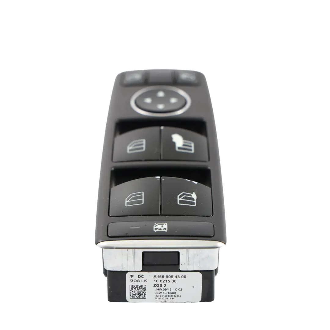 Elektrischer Fensterheber Schalter Fahrerseite für Mercedes W176 mit Teilenummer A1669054300 Mercedes W176 Elektrischer Fensterheber Schalter Fahrerseite - SKU A1669054300-2 - Teilenummer A1669054300