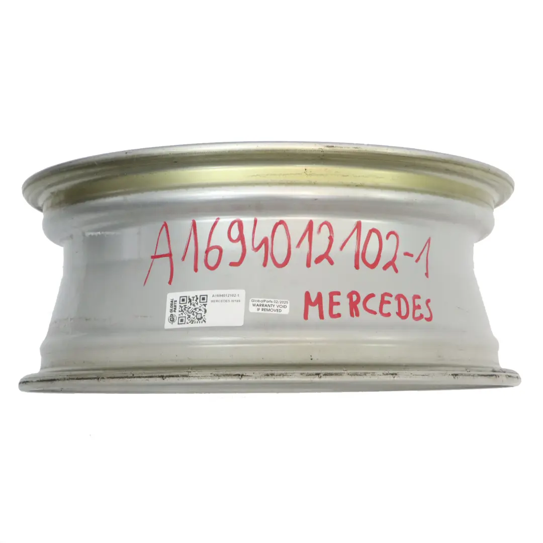 Llanta de aleación plateada Mercedes W169 16" 6J ET:46 para con número de pieza A1694012102 Llanta de aleación plateada Mercedes W169 16" 6J ET:46 - SKU A1694012102-1 - Número de pieza A1694012102