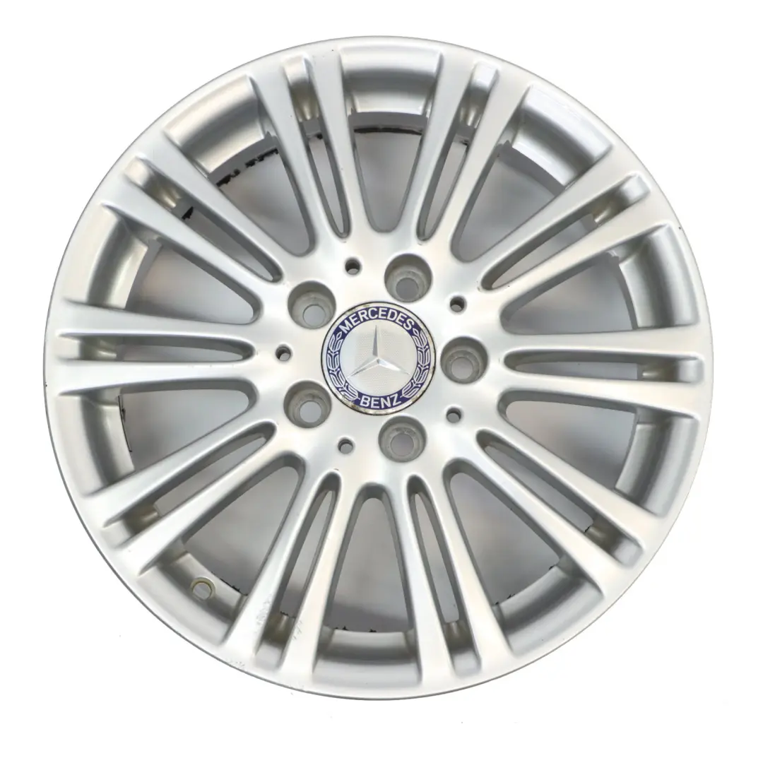 Llanta de aleación plateada Mercedes W169 16" 6J ET:46 para con número de pieza A1694012102 Llanta de aleación plateada Mercedes W169 16" 6J ET:46 - SKU A1694012102-2 - Número de pieza A1694012102