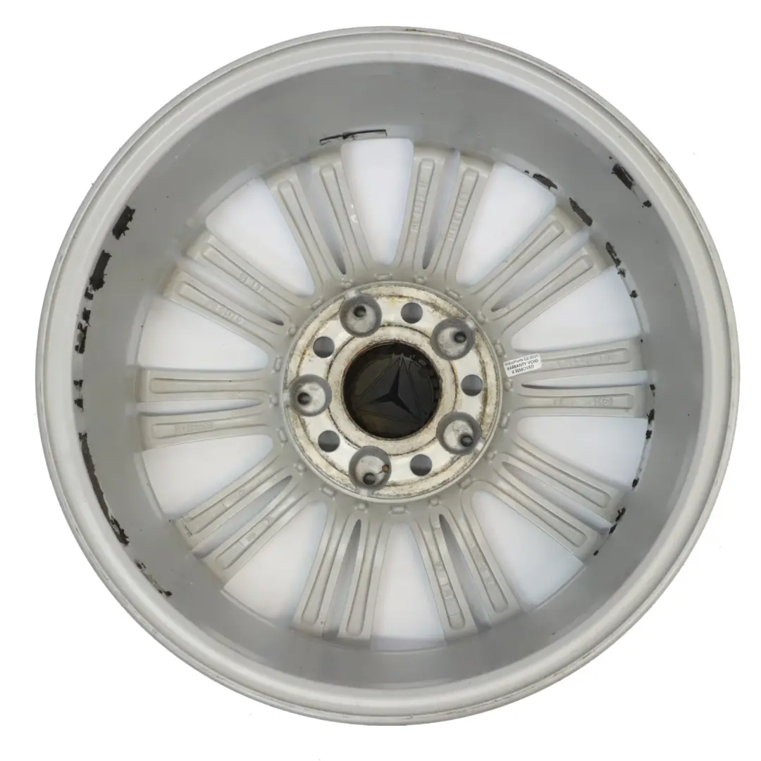 Silberne Leichtmetallfelge 16" 6J ET:46 für Mercedes W169 mit Teilenummer A1694012102 Mercedes W169 Silberne Leichtmetallfelge 16" 6J ET:46 - SKU A1694012102-2 - Teilenummer A1694012102