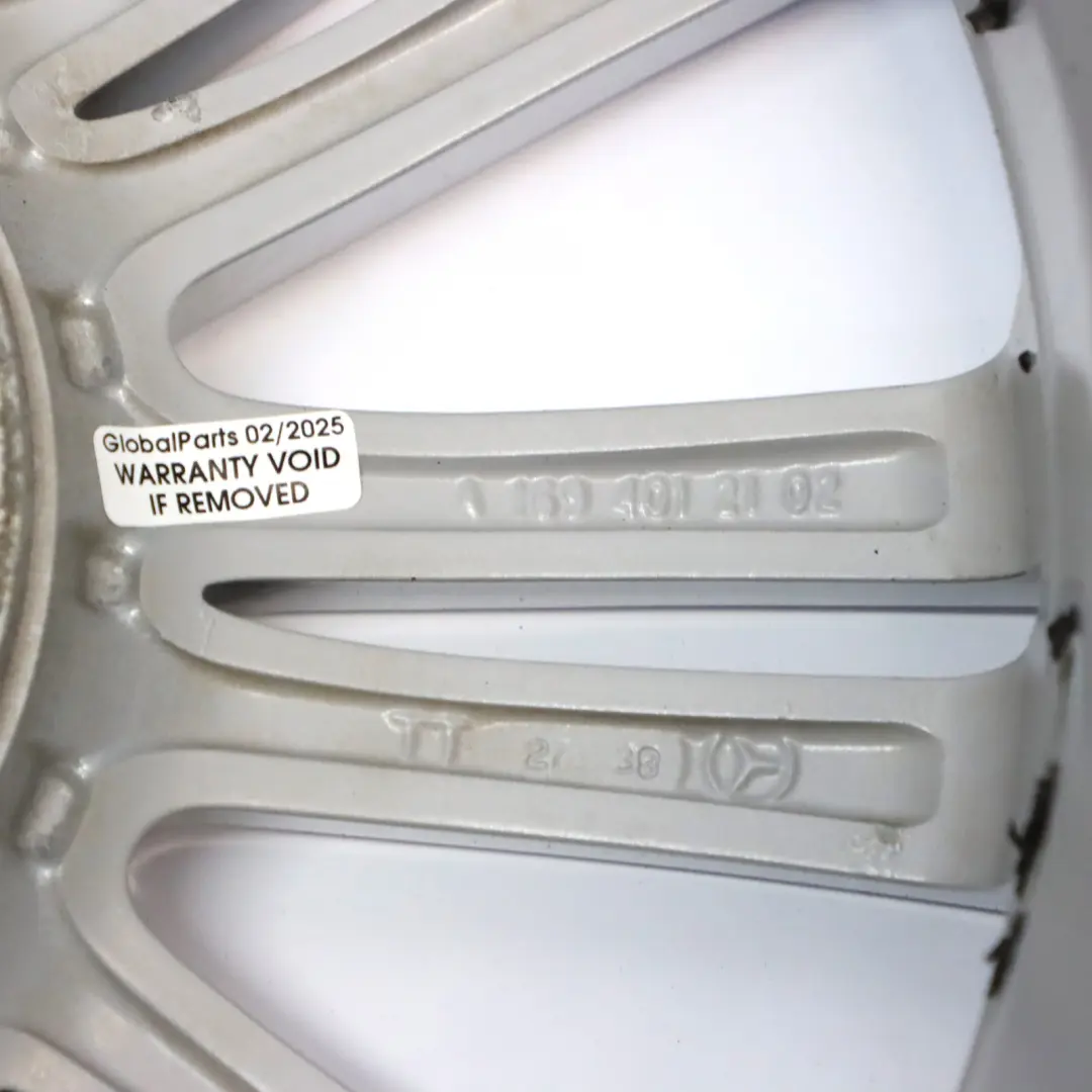 Mercedes W169 Silver Alloy Wheel Rim 16" 6J ET:46 - SKU A1694012102-2 - Part number A1694012102