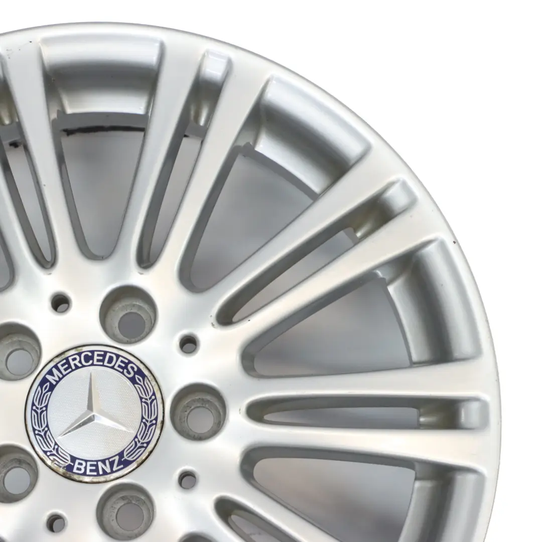 Alloy Wheel Rim 16" 6J ET:46 to Mercedes W169 Silver with Part number A1694012102 Mercedes W169 Silver Alloy Wheel Rim 16" 6J ET:46 - SKU A1694012102-2 - Part number A1694012102