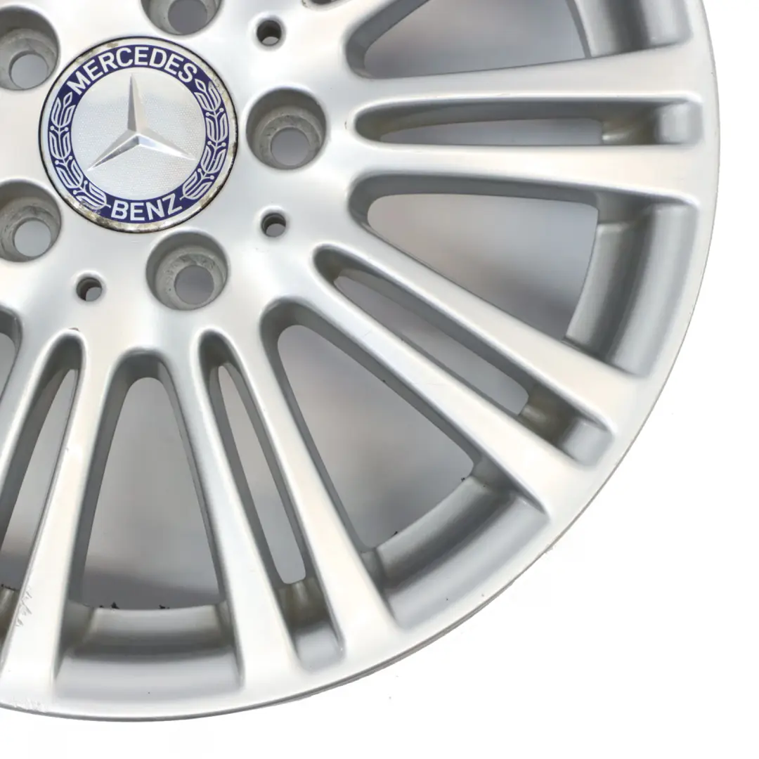 Alloy Wheel Rim 16" 6J ET:46 to Mercedes W169 Silver with Part number A1694012102 Mercedes W169 Silver Alloy Wheel Rim 16" 6J ET:46 - SKU A1694012102-2 - Part number A1694012102