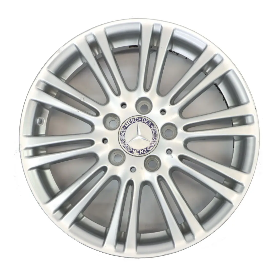 Alloy Wheel Rim 16" 6J ET:46 to Mercedes W169 Silver with Part number A1694012102 Mercedes W169 Silver Alloy Wheel Rim 16" 6J ET:46 - SKU A1694012102-3 - Part number A1694012102