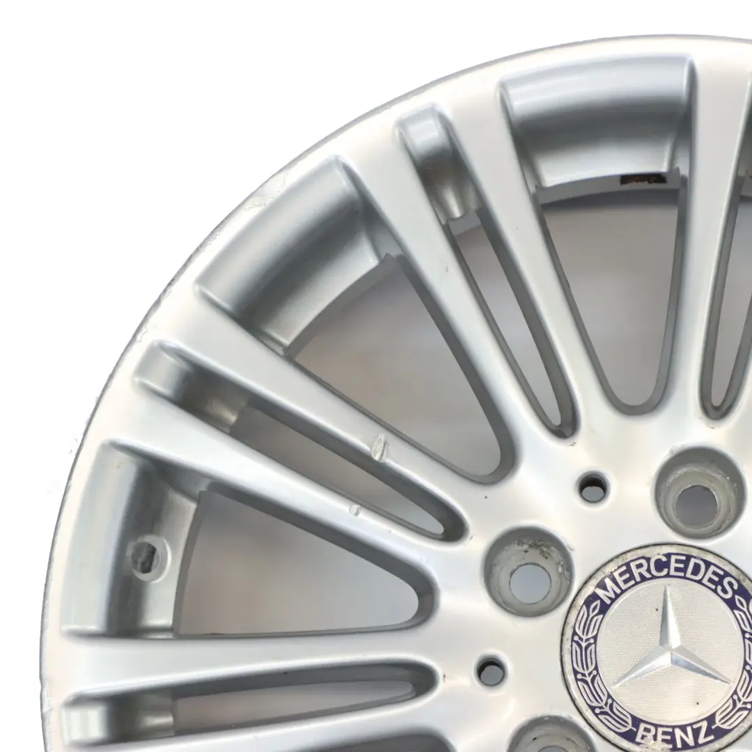 Alloy Wheel Rim 16" 6J ET:46 to Mercedes W169 Silver with Part number A1694012102 Mercedes W169 Silver Alloy Wheel Rim 16" 6J ET:46 - SKU A1694012102-3 - Part number A1694012102