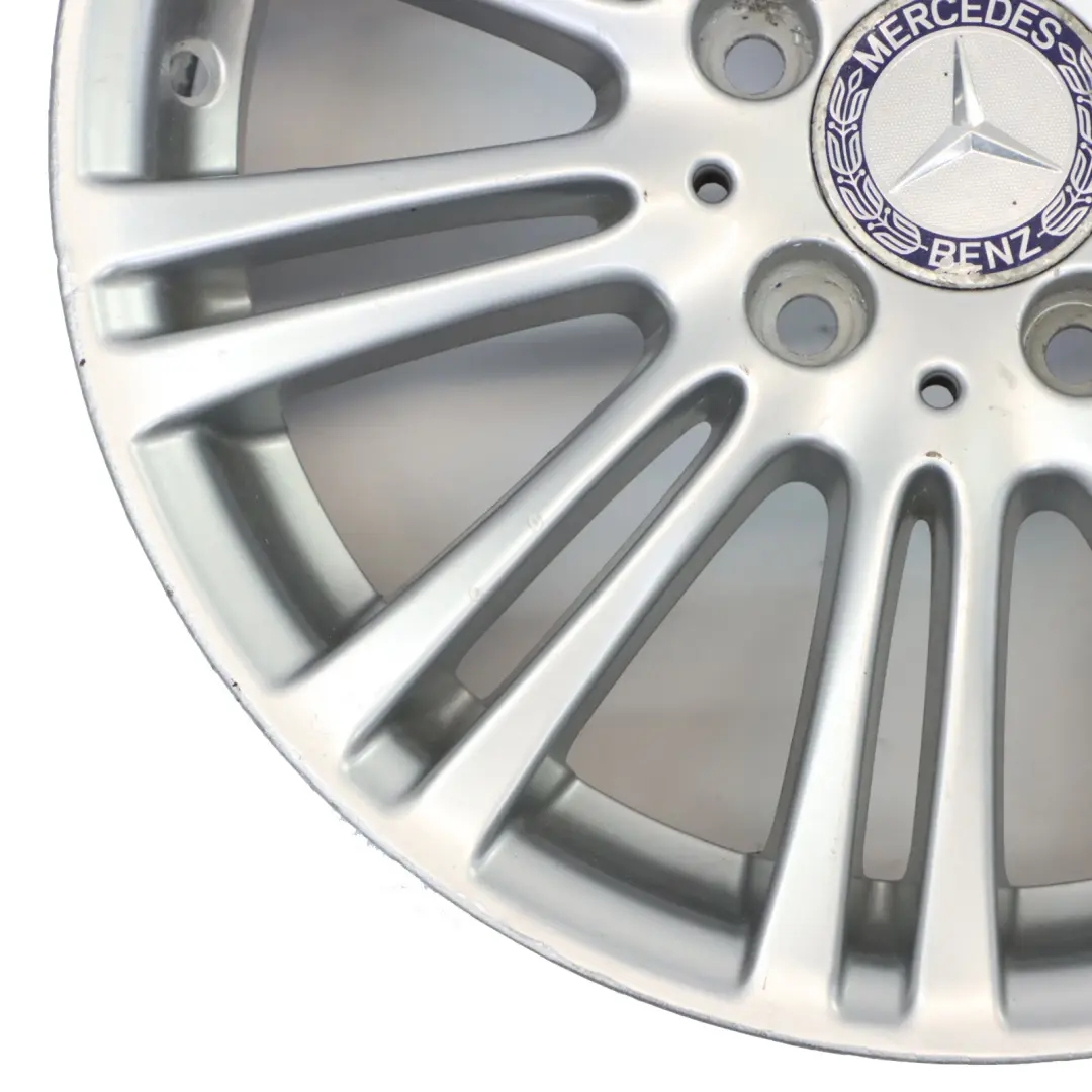 Alloy Wheel Rim 16" 6J ET:46 to Mercedes W169 Silver with Part number A1694012102 Mercedes W169 Silver Alloy Wheel Rim 16" 6J ET:46 - SKU A1694012102-3 - Part number A1694012102