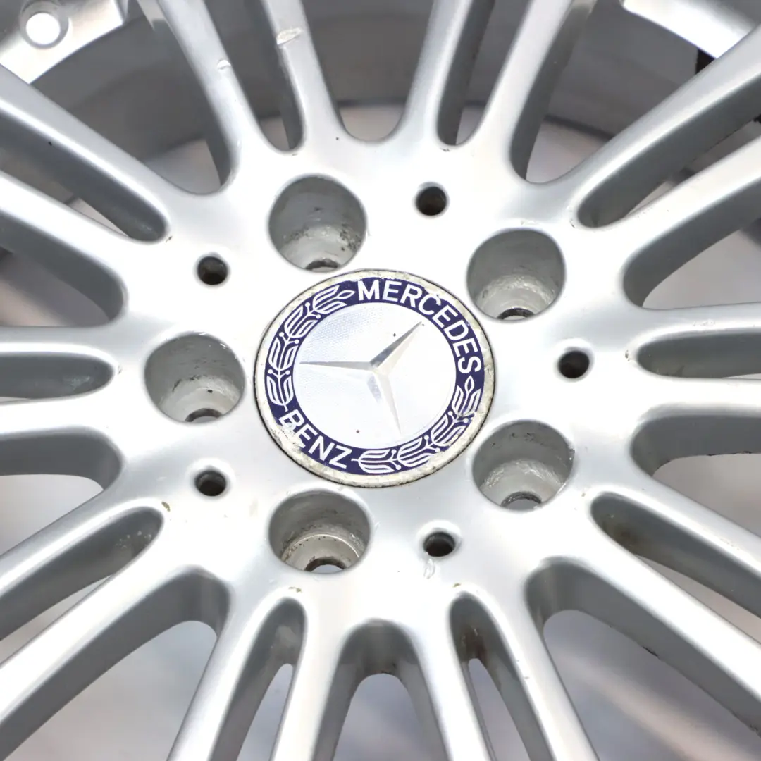 Alloy Wheel Rim 16" 6J ET:46 to Mercedes W169 Silver with Part number A1694012102 Mercedes W169 Silver Alloy Wheel Rim 16" 6J ET:46 - SKU A1694012102-3 - Part number A1694012102