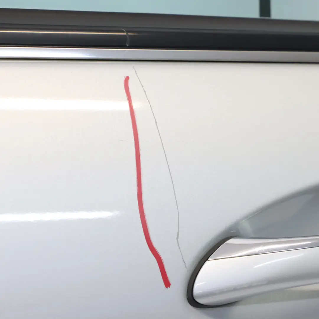 Mercedes W245 Drzwi Tylne Lewe Panel Osłonowy Polar Silver Metallic - 761 - SKU A1697301705-PLS - Numer Części A1697301705