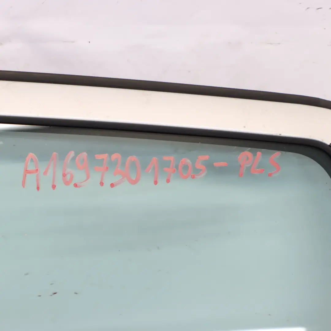 Door Rear Left N/S Covering Panel Polar Silver Metallic - 761 to Mercedes W245 with Part number A1697301705 Mercedes W245 Door Rear Left N/S Covering Panel Polar Silver Metallic - 761 - SKU A1697301705-PLS - Part number A1697301705