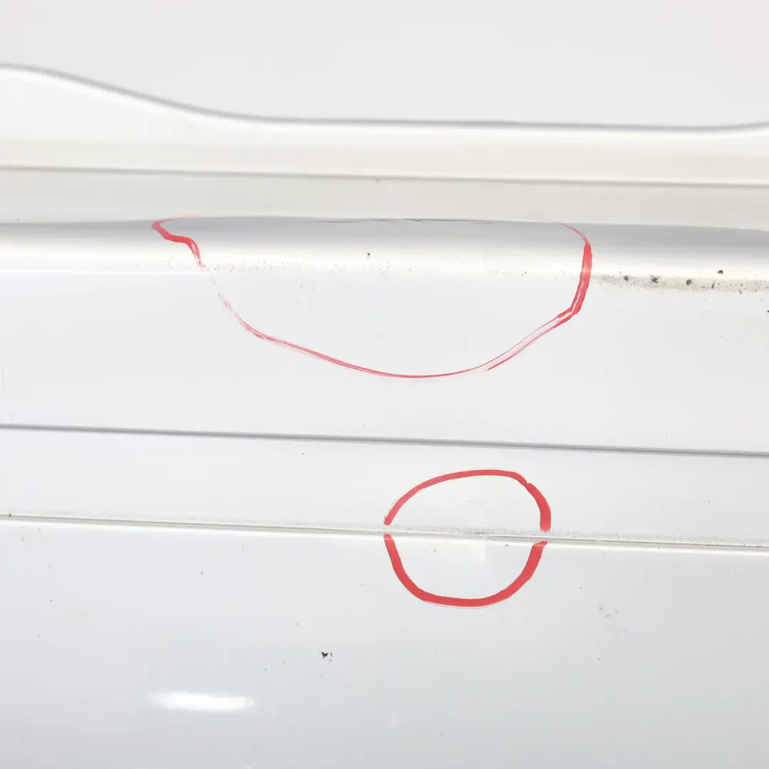 Bumper Trim Panel Polar Silver Metallic - 761 to Mercedes W245 Rear with Part number A1698851638 Mercedes W245 Rear Bumper Trim Panel Polar Silver Metallic - 761 - SKU A1698851638-PLS - Part number A1698851638