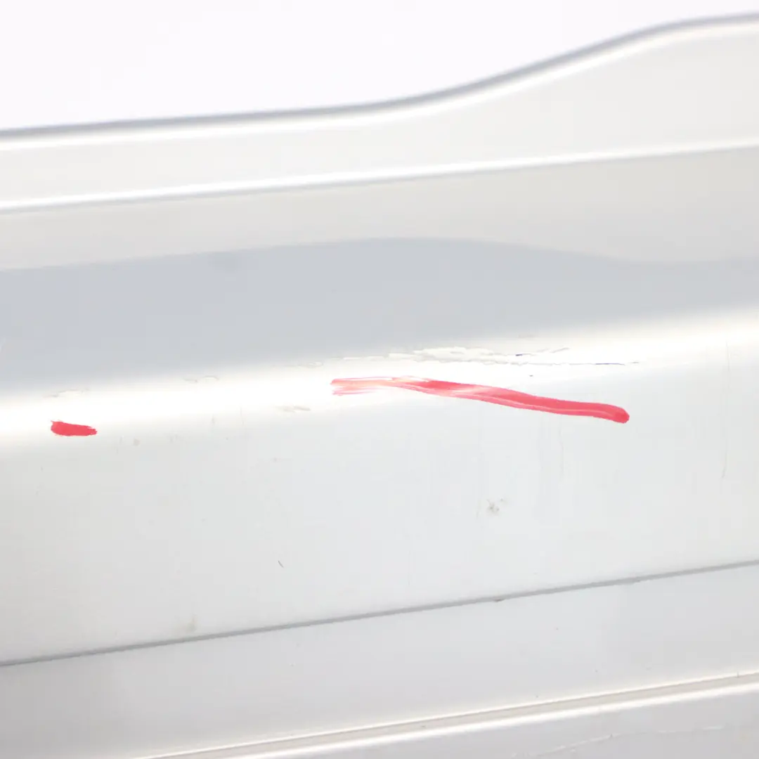 Bumper Trim Panel Covering Polar Silver Metallic - 761 to Mercedes W245 Rear with Part number A1698851738 Mercedes W245 Rear Bumper Trim Panel Covering Polar Silver Metallic - 761 - SKU A1698851738-PLS - Part number A1698851738