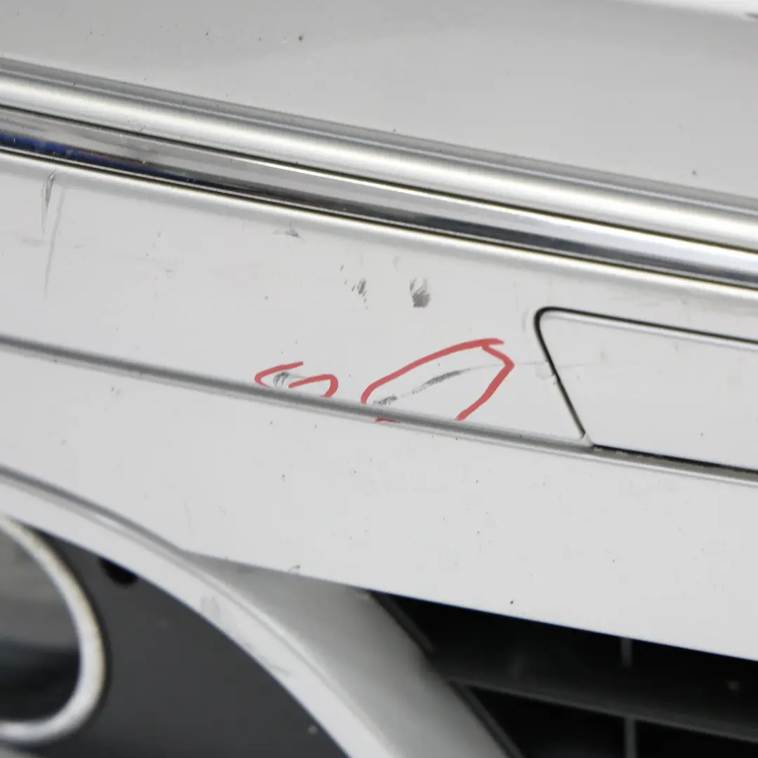 Front Bumper Trim Panel Parktronic Polar Silver Metallic - 761 to Mercedes W245 with Part number A1698852625 Mercedes W245 Front Bumper Trim Panel Parktronic Polar Silver Metallic - 761 - SKU A1698852625-PLS - Part number A1698852625