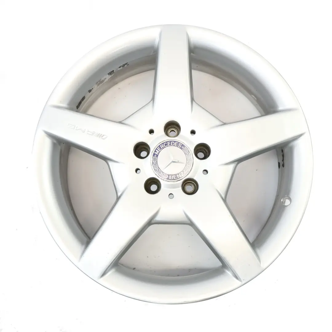 Front Silver Alloy Wheel Rim 18" 7,5J ET:37 to Mercedes R171 C209 AMG with Part number A1714011602 Mercedes R171 C209 AMG Front Silver Alloy Wheel Rim 18" 7,5J ET:37 - SKU A1714011602-3 - Part number A1714011602