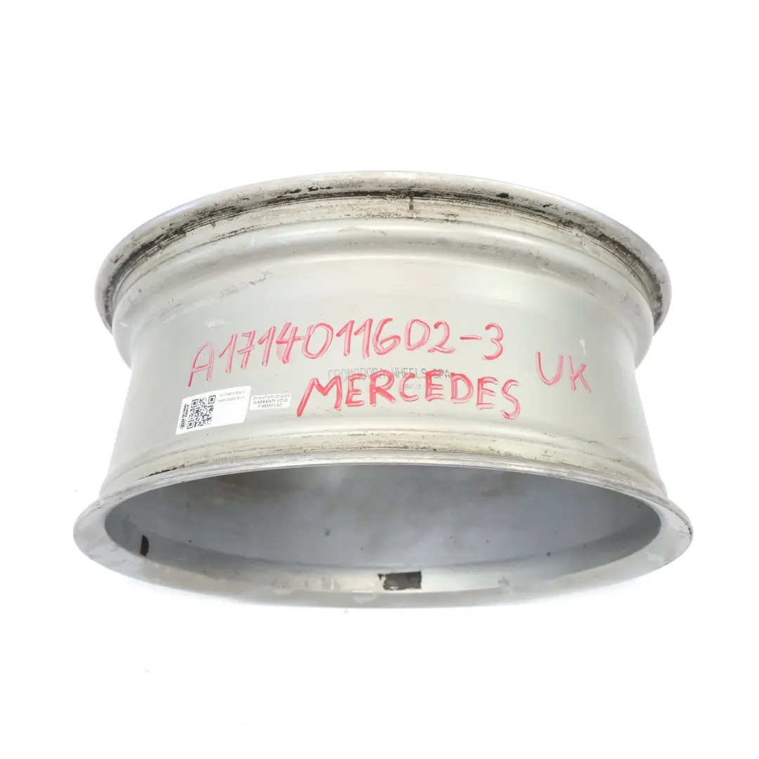 Front Silver Alloy Wheel Rim 18" 7,5J ET:37 to Mercedes R171 C209 AMG with Part number A1714011602 Mercedes R171 C209 AMG Front Silver Alloy Wheel Rim 18" 7,5J ET:37 - SKU A1714011602-3 - Part number A1714011602