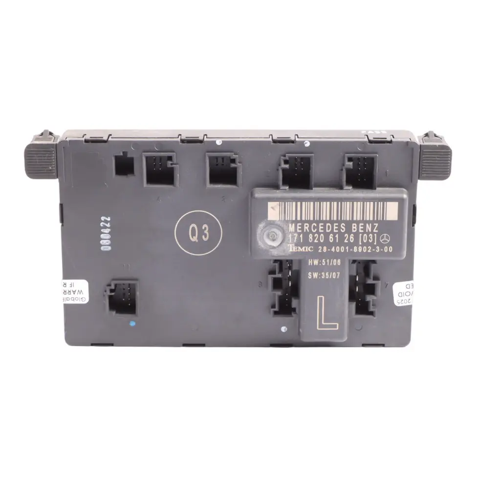 Door Control Module Front Left N/S to Mercedes R171 with Part number A1718206126 Mercedes R171 Door Control Module Front Left N/S - SKU A1718206126 - Part number A1718206126