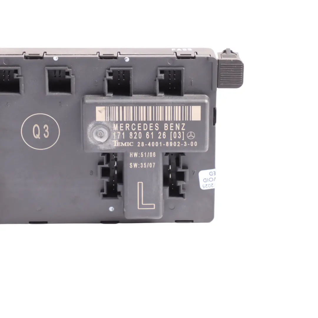Door Control Module Front Left N/S to Mercedes R171 with Part number A1718206126 Mercedes R171 Door Control Module Front Left N/S - SKU A1718206126 - Part number A1718206126
