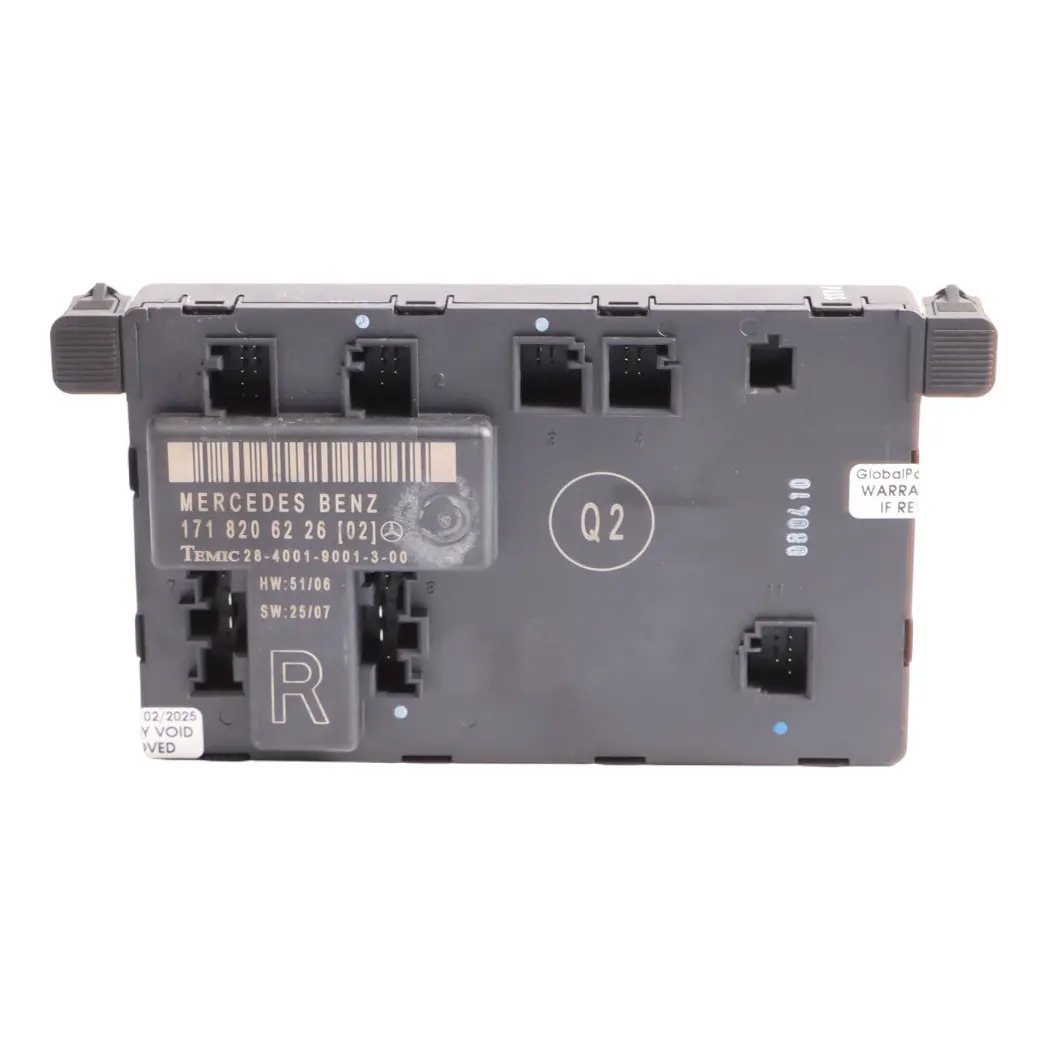 Moduł Sterownik Drzwi Prawy Przód do Mercedes R171 o numerze A1718206226 Mercedes R171 Moduł Sterownik Drzwi Prawy Przód - SKU A1718206226 - Numer Części A1718206226