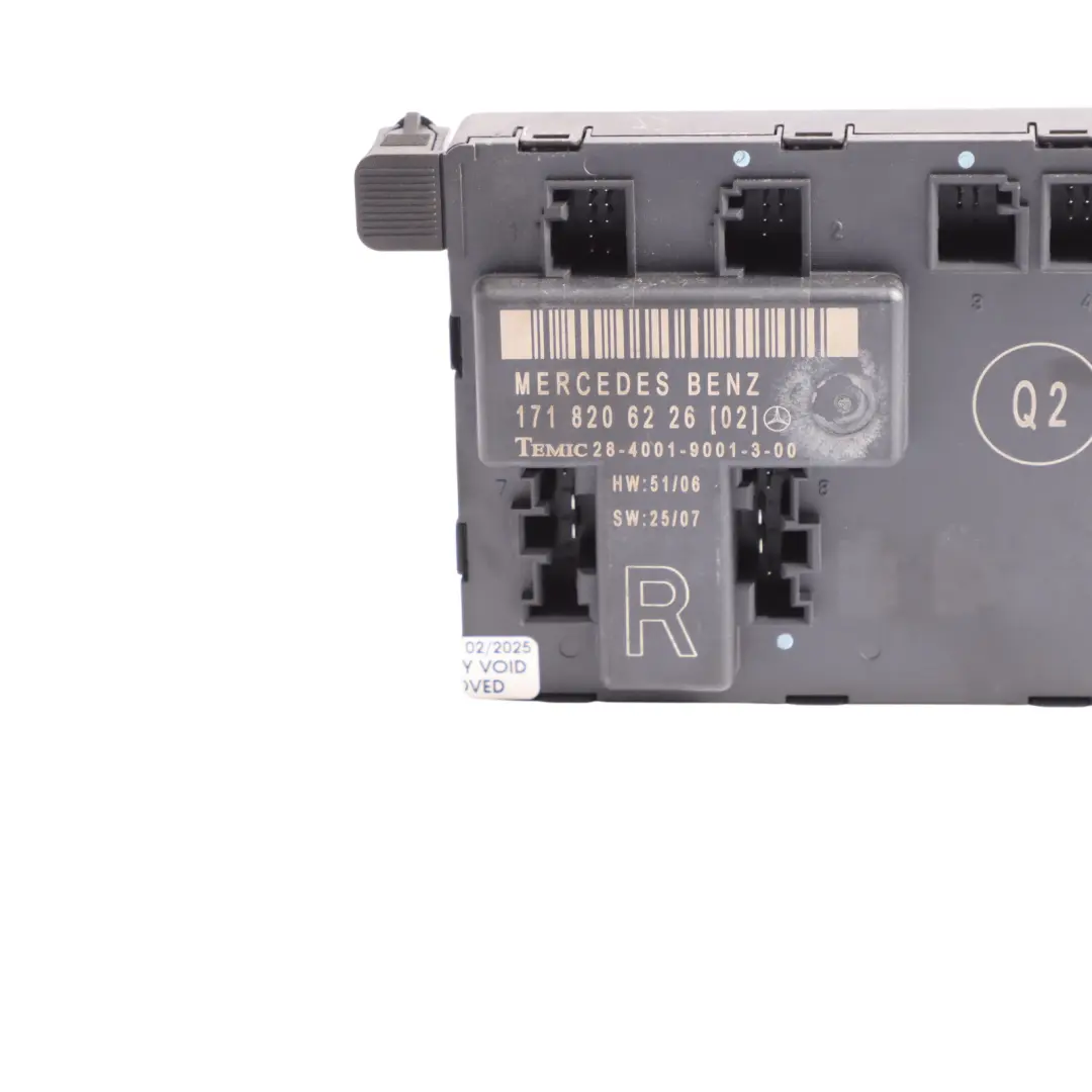 Module De Commande De Porte Avant Droite pour Mercedes R171 à propos du numéro de pièce A1718206226 Mercedes R171 Module De Commande De Porte Avant Droite - SKU A1718206226 - Numéro de pièce A1718206226