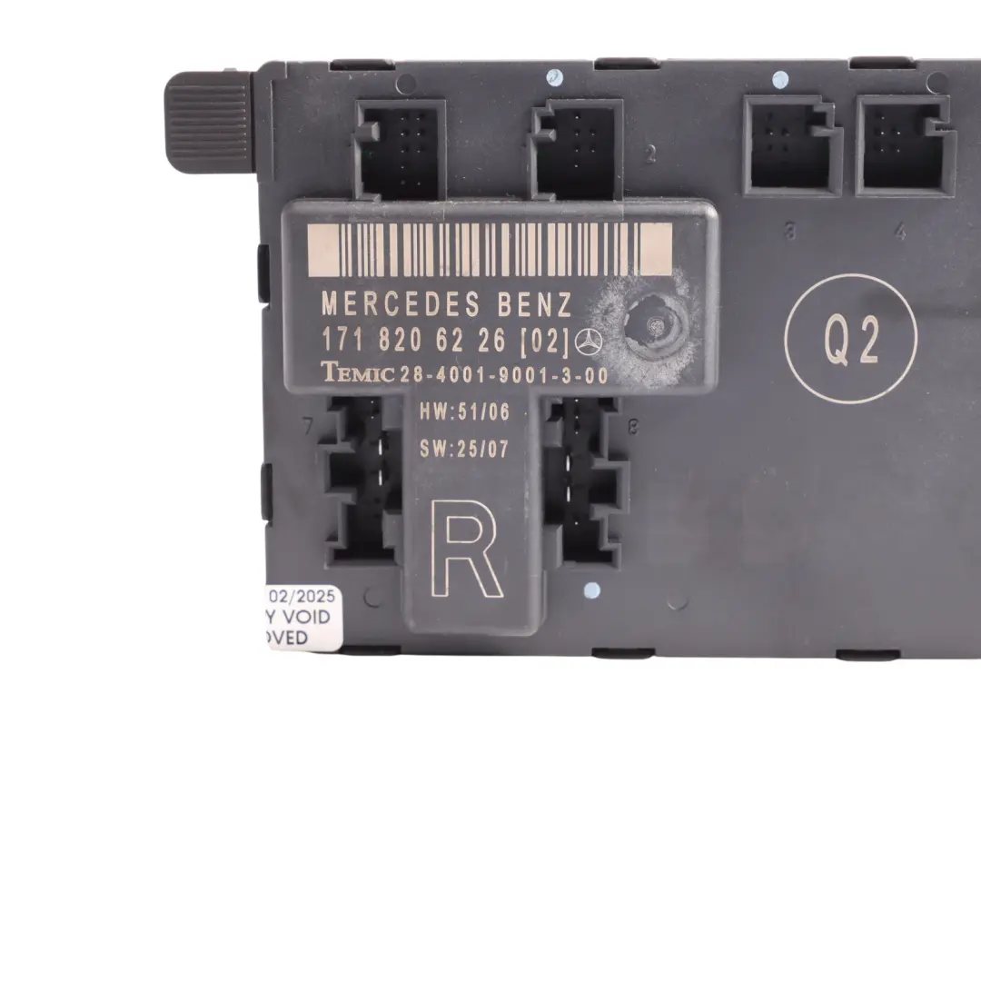 Mercedes R171 Módulo De Control De La Puerta Delantera Derecha - SKU A1718206226 - Número de pieza A1718206226