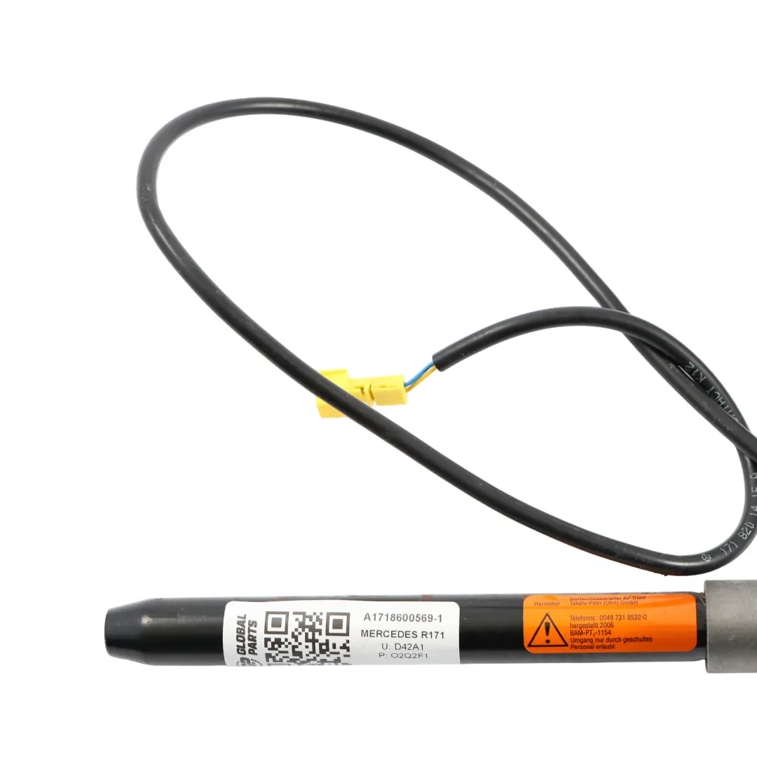 Gurtstraffer Sitzschnalle vorne links für Mercedes SLK R171 mit Teilenummer A1718600569 Mercedes SLK R171 Gurtstraffer Sitzschnalle vorne links - SKU A1718600569-1 - Teilenummer A1718600569