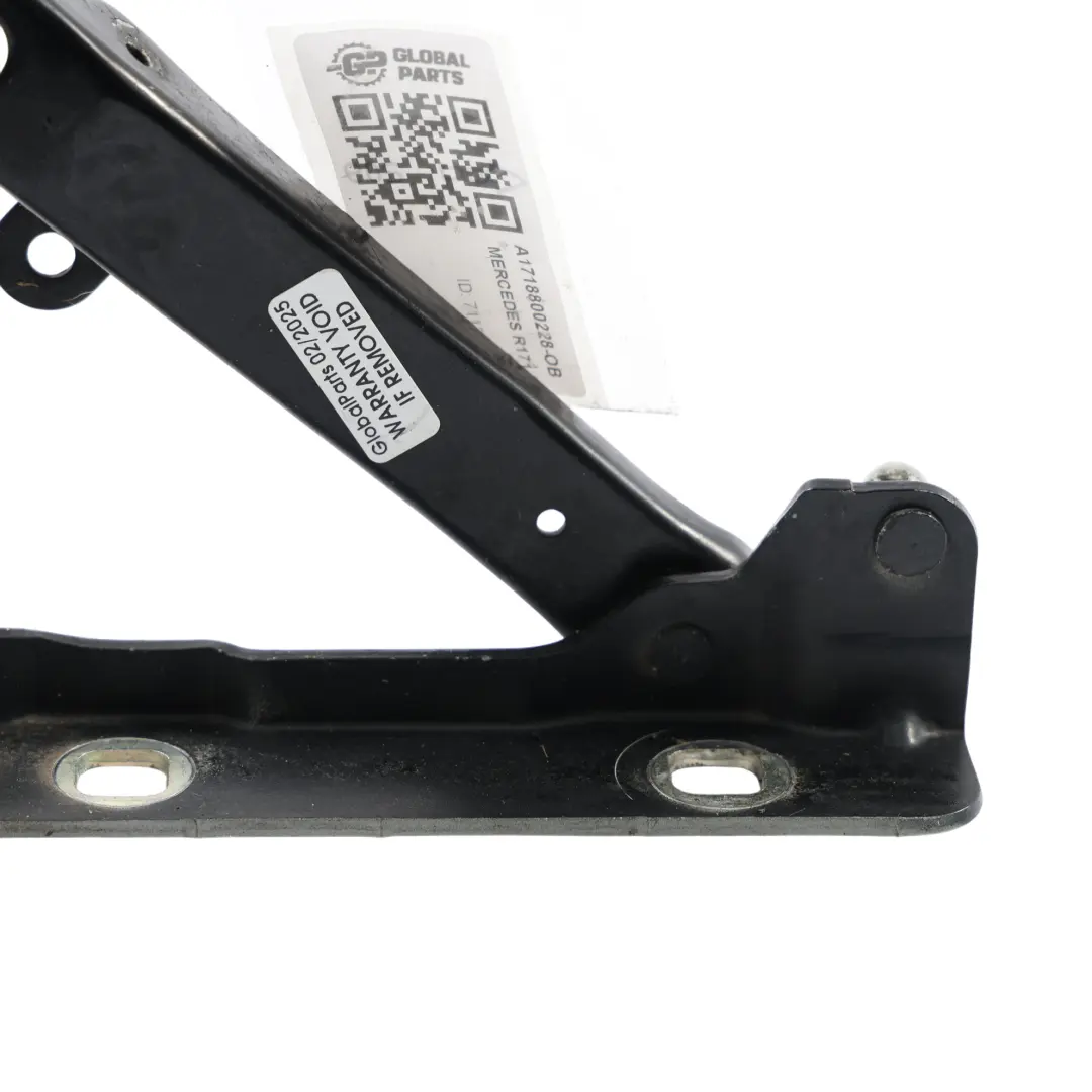 Mercedes R171 Motor Hauben Scharnier Rechts Obsidian Schwarz 197 - SKU A1718800228-OB - Teilenummer A1718800228