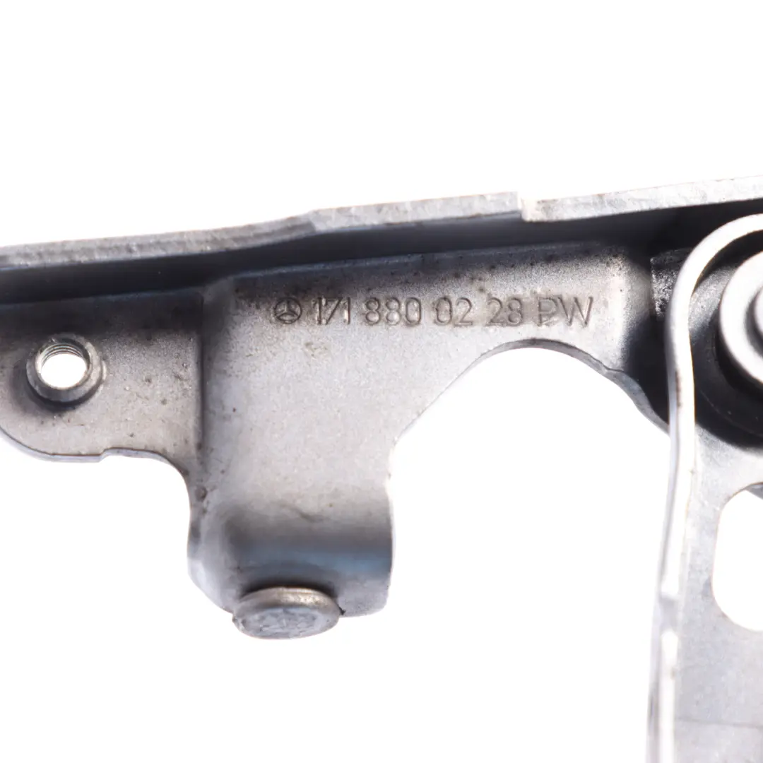 Front Hood Bonnet Hinge Right O/S Palladium Silver 792 to Mercedes R171 with Part number A1718800228 Mercedes R171 Front Hood Bonnet Hinge Right O/S Palladium Silver 792 - SKU A1718800228-PAL - Part number A1718800228