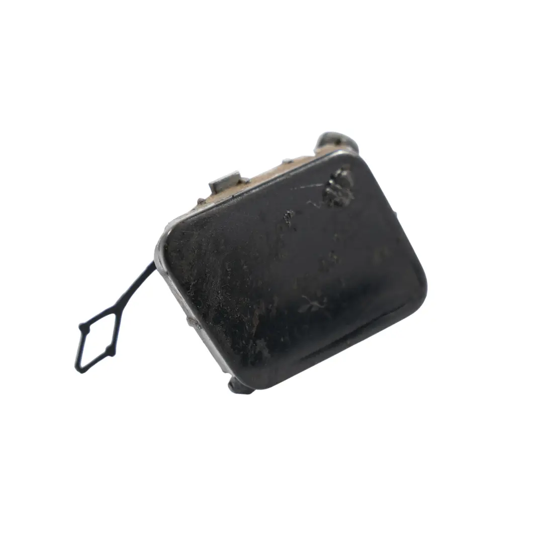 Front Bumper Towing Hook Eye Cover Obsidian Black Metallic - 197 to Mercedes R171 with Part number A1718850223 Mercedes R171 Front Bumper Towing Hook Eye Cover Obsidian Black Metallic - 197 - SKU A1718850223-OB - Part number A1718850223