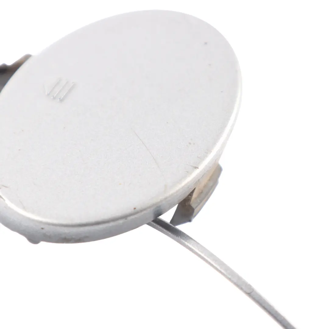 Bumper Towing Eye Cover Palladium Silver 792 to Mercedes SLK R171 Rear with Part number A1718850623 Mercedes SLK R171 Rear Bumper Towing Eye Cover Palladium Silver 792 - SKU A1718850623-PAL - Part number A1718850623