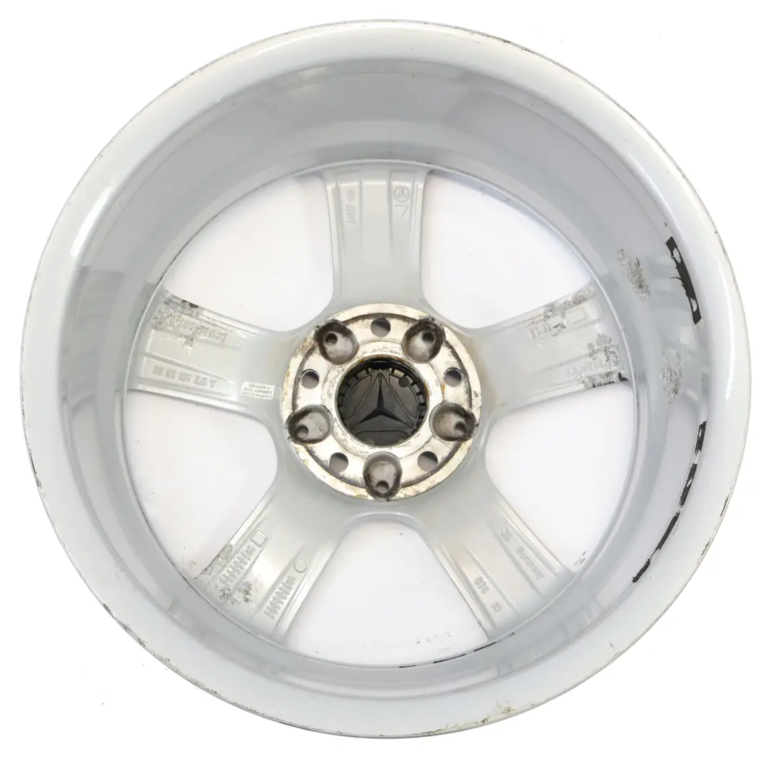 Cerchio in lega argento 17" 7,5J ET:42 5 razze per Mercedes R172 con numero di parte A1724013602 Mercedes R172 Cerchio in lega argento 17" 7,5J ET:42 5 razze - SKU A1724013602-1 - Numero di parte A1724013602