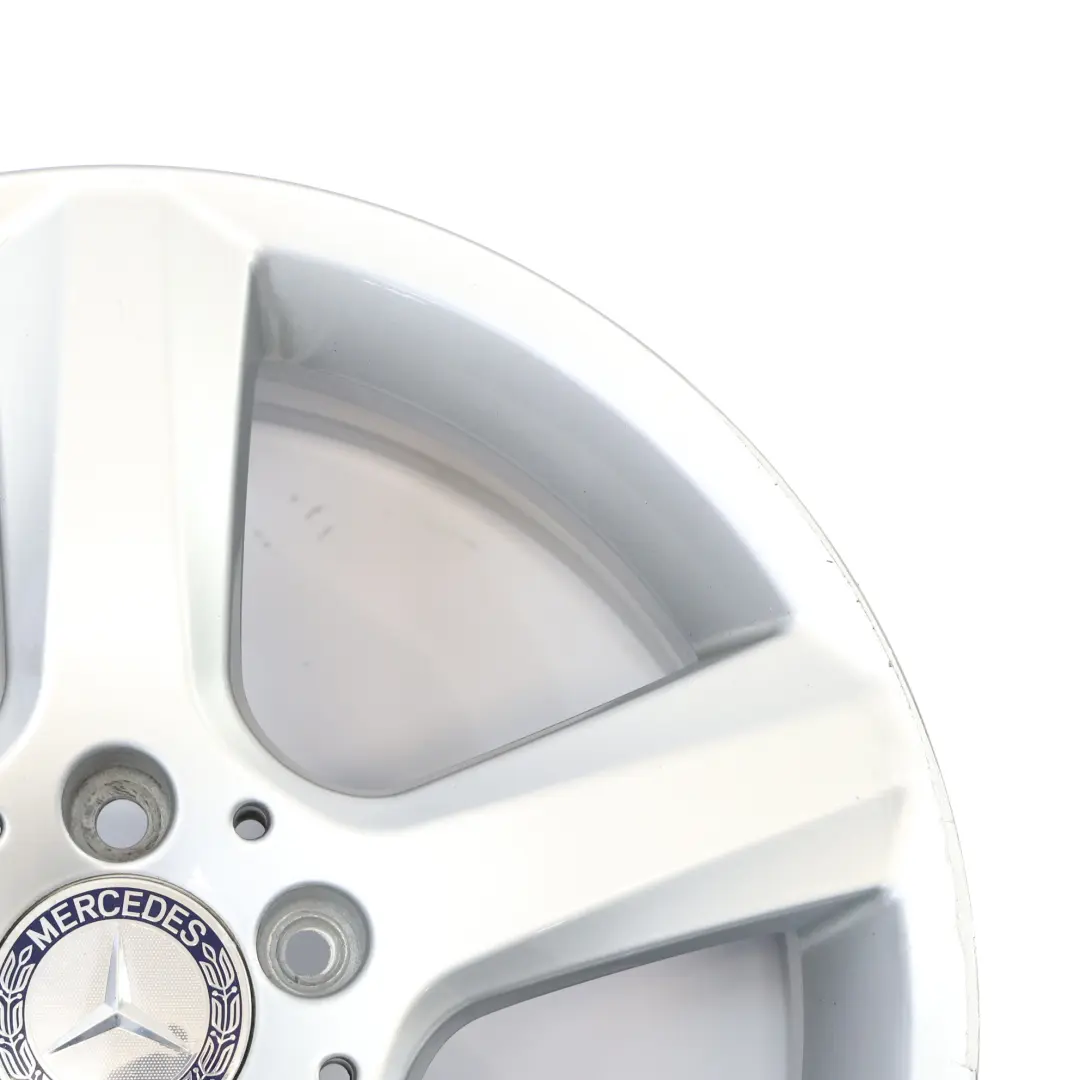 Mercedes R172 Silberne Leichtmetallfelge 17" 7,5J ET:42 5 Speichen - SKU A1724013602-1 - Teilenummer A1724013602