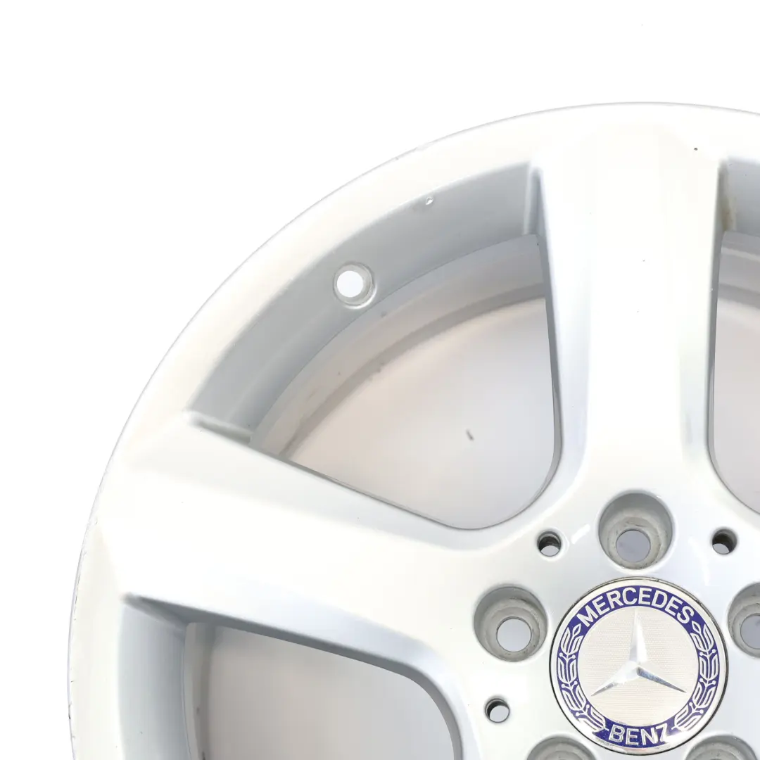 Silberne Leichtmetallfelge 17" 7,5J ET:42 5 Speichen A1724013602 für Mercedes R172 mit Teilenummer A1724013702 Mercedes R172 Silberne Leichtmetallfelge 17" 7,5J ET:42 5 Speichen A1724013602 - SKU A1724013702-1 - Teilenummer A1724013702