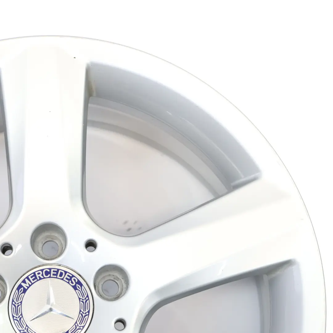 Cerchio in lega argento 17" 8,5J ET:36 5 razze per Mercedes R172 con numero di parte A1724013702 Mercedes R172 Cerchio in lega argento 17" 8,5J ET:36 5 razze - SKU A1724013702-1 - Numero di parte A1724013702