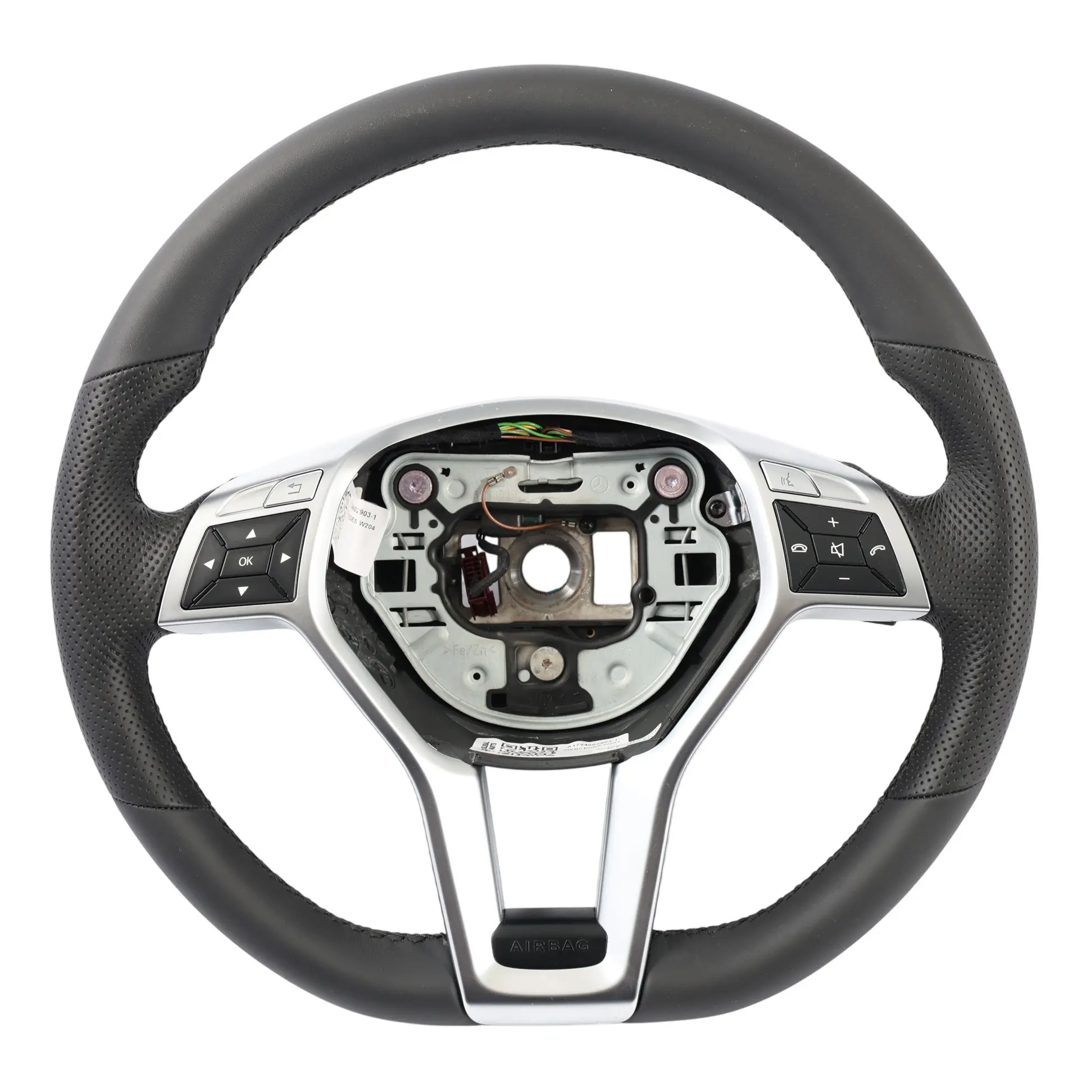Mercedes W176 W204 C207 W212 NEUF Cuir Noir Sport Volant