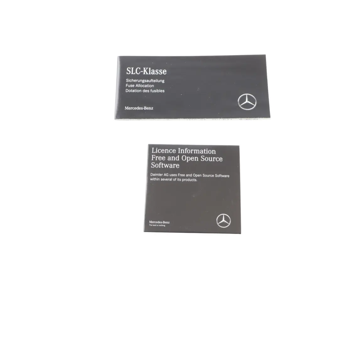 Mercedes SLK R172 Owner's Manual Handbook Booklets Case Wallet - SKU A1725840881 - Part number A1725840881