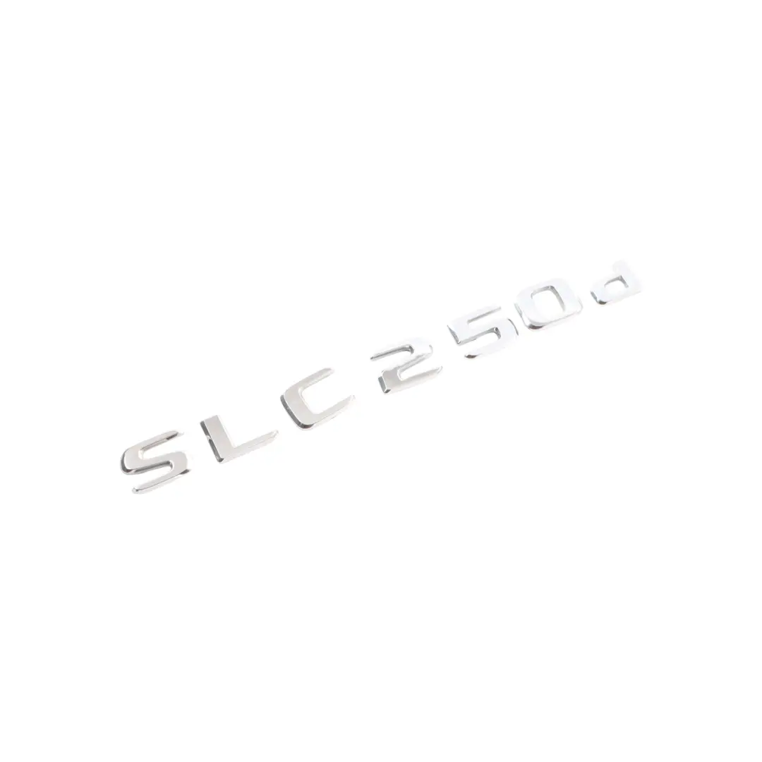 250d Tail Lid Emblem Badge Lettering Chrome to Mercedes SLK R172 SLC with Part number A1728171400 Mercedes SLK R172 SLC 250d Tail Lid Emblem Badge Lettering Chrome - SKU A1728171400 - Part number A1728171400